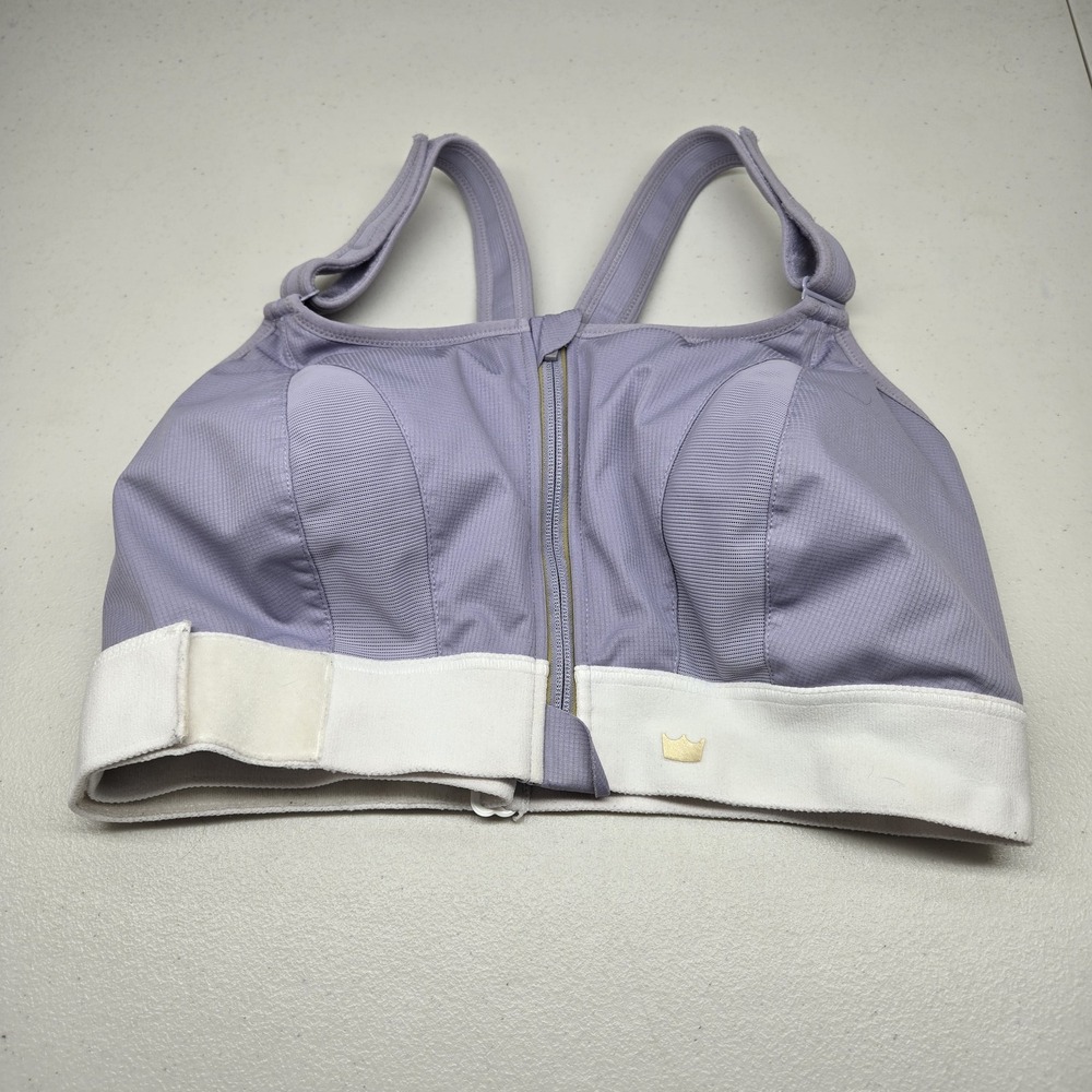 Shefit Ultimate Women Sports Bra 4 Purple 4 LUXE Adjustable Strap Wide Front Zip